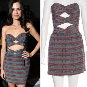 Mara Hoffman Silk Strapless Dress Size 4
